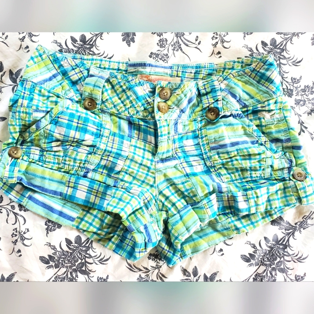 Blue checkers shorts